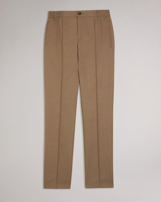 Pantalon Ted Baker Slim Fit With Drawcord Waist Grise Marron Homme | RVP-03544611